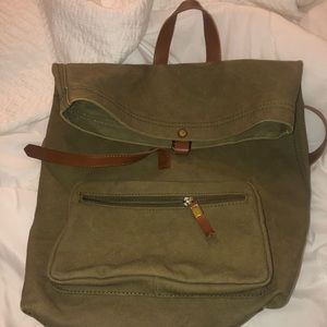 Madewell backpack olive green